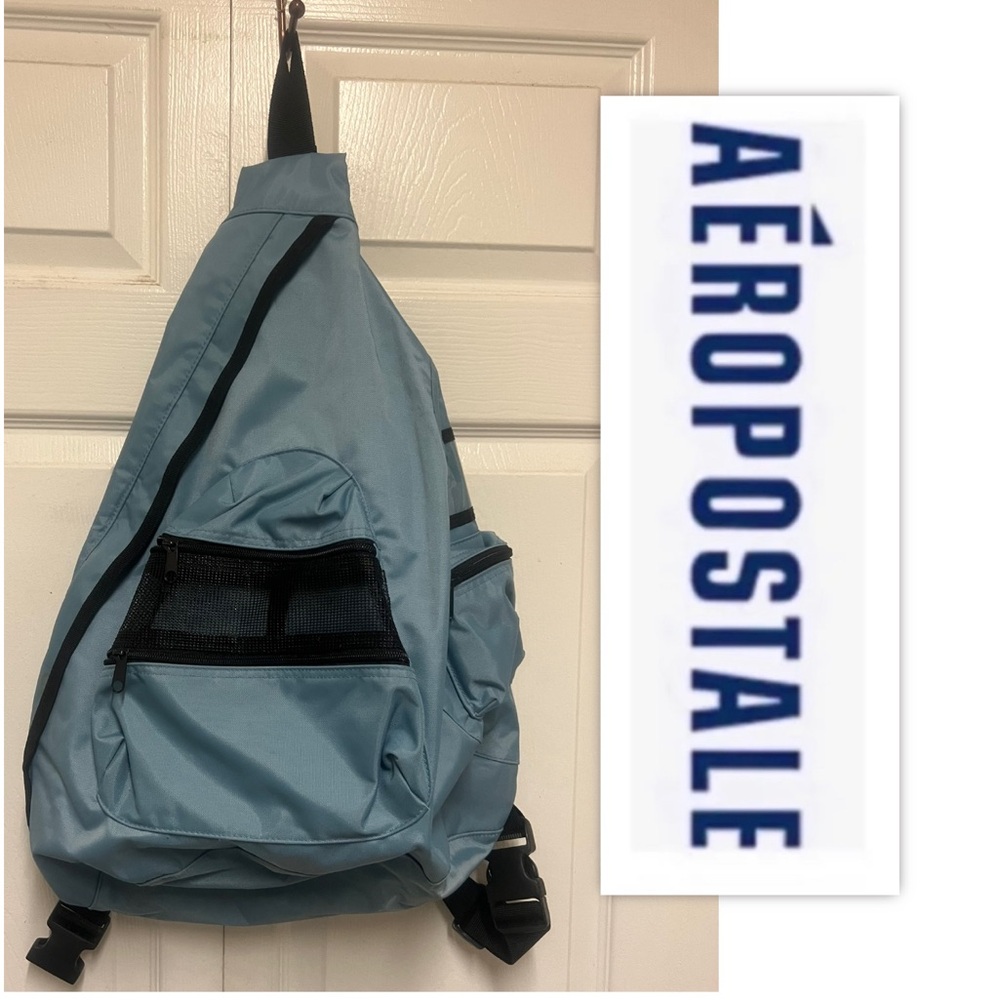 Aeropostale Blue Sling Backpack